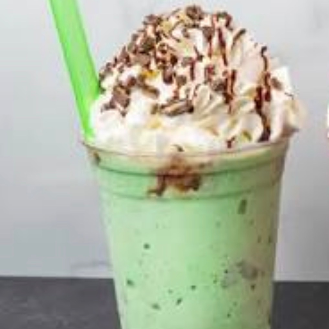Mint Chocolate Chip Shake.
