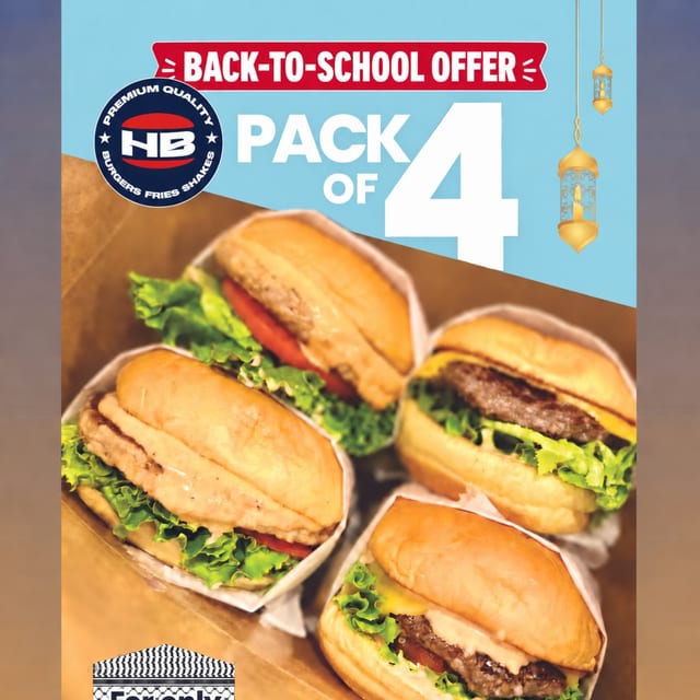 Pack of 4 - 2 Grilled Chicken Sandwich & 2 Original Burger.